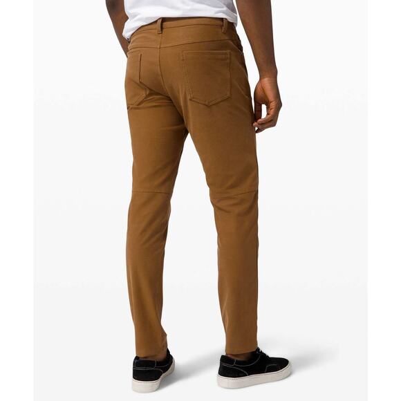 Lululemon ABC Pant Slim Utilitech Brown Men's Size 28 x 29 Excellent Condition - Picture 2 of 11